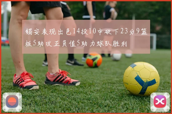 锡安表现出色14投10中砍下23分9篮板5助攻正负值5助力球队胜利